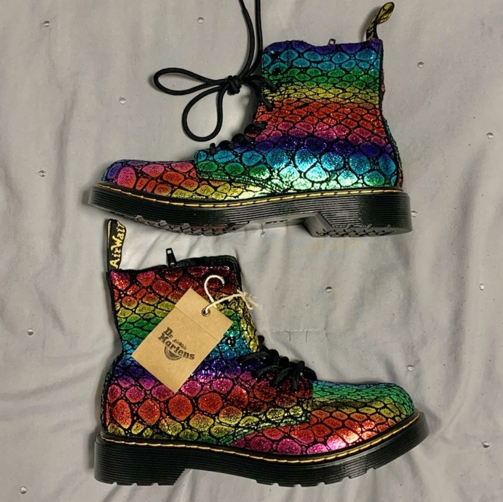 Dr. Martens Rainbow Holographic Boots
